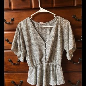 White and black dress shirt